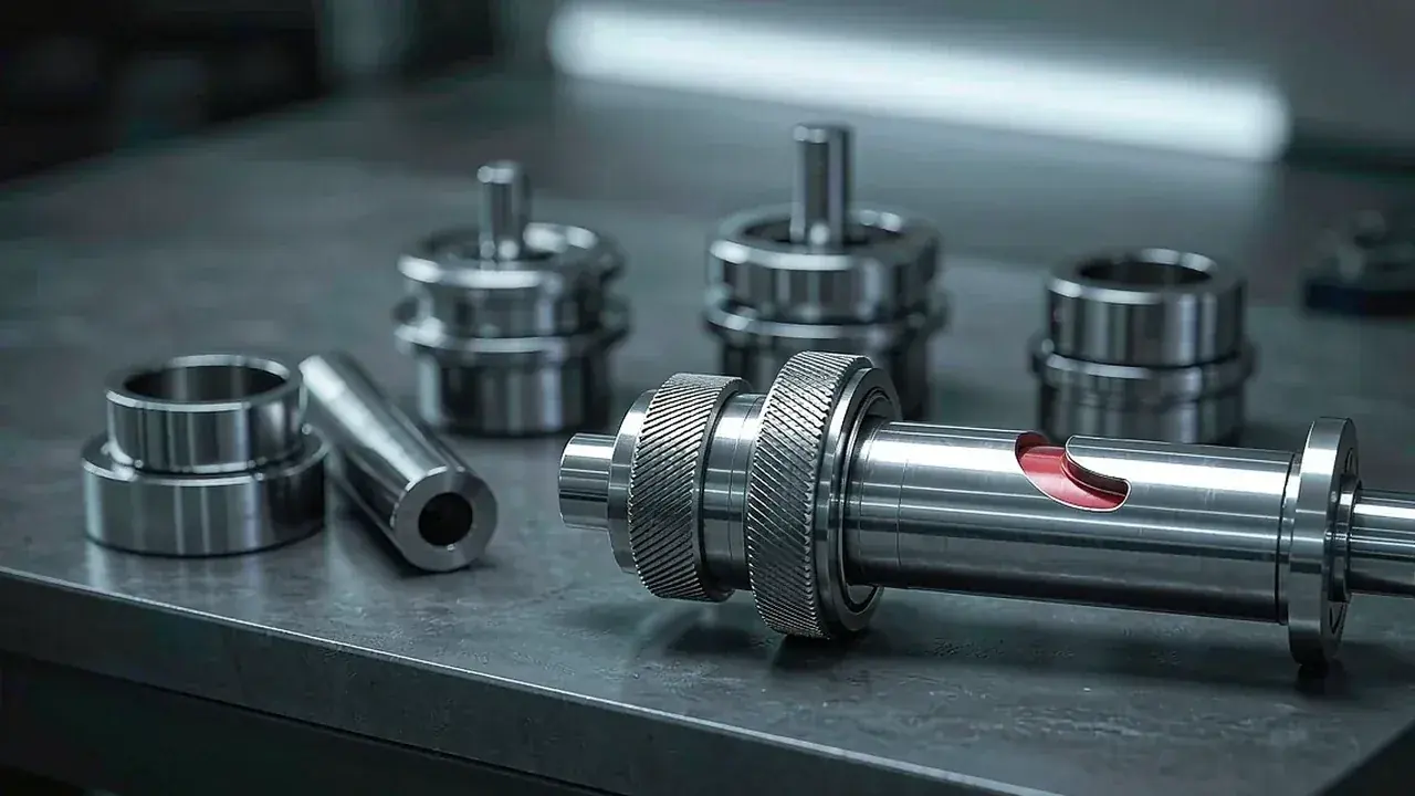 Turned and milled stainless steel components